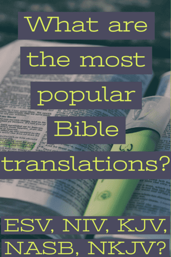 What are the most popular Bible translations?