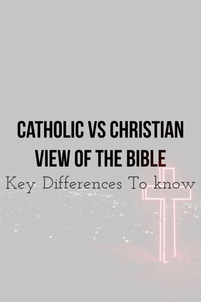 The Catholic and Christian view of the holy Bible.