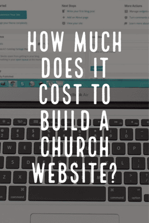 How much does it cost to build a church website?