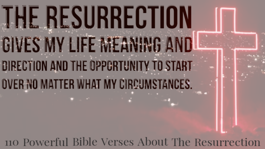 resurrection of jesus christ bible verses